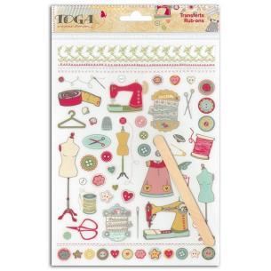 Rub-ons color Miss couture - 1 pl.  15x21