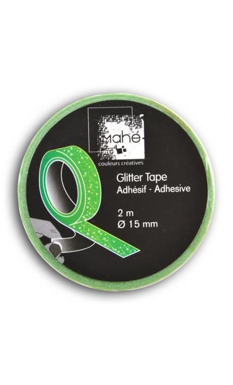 Glitter Tape 2m - Verde Fluo