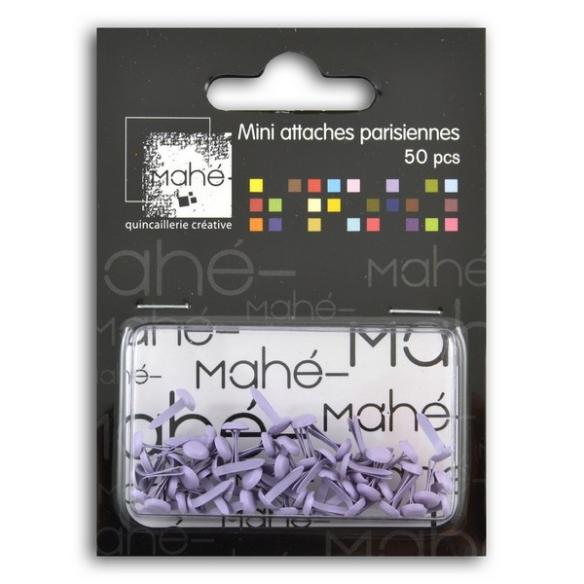 50 mini encuadernadores - Malva