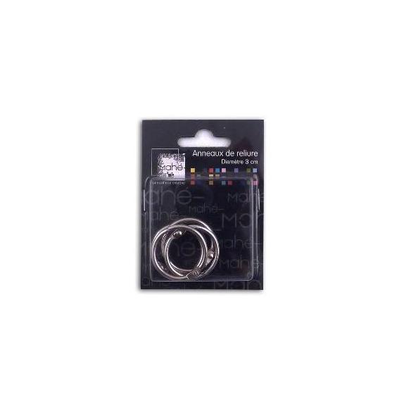 Juego de 4 anillas 3 cm