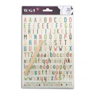 Transferibles Alfabeto Multicol. - 1 pl