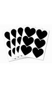 Stickers pizarra-pequeños corazones